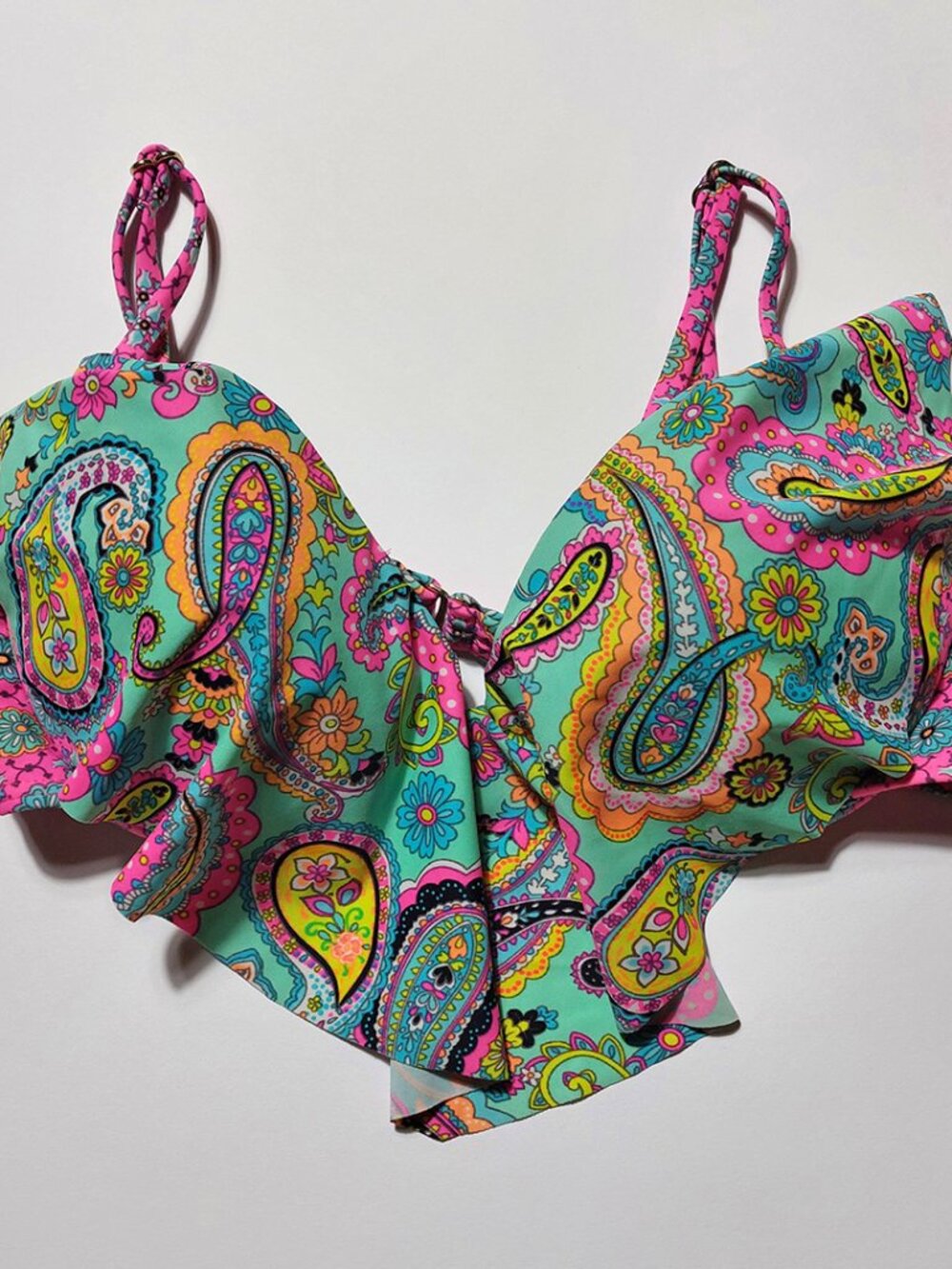 Paisley Push Up Swim Top